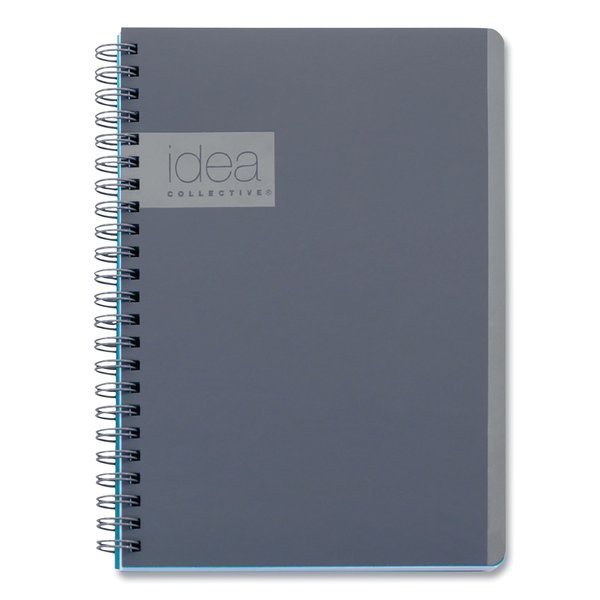 Oxford Idea Collective Professional Notebook, 1 Subject, Medium/College Rule, Gray Cover, 8x4.87, 80 Sheets 57010IC